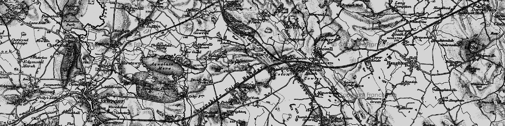 Old map of Cotonwood in 1897