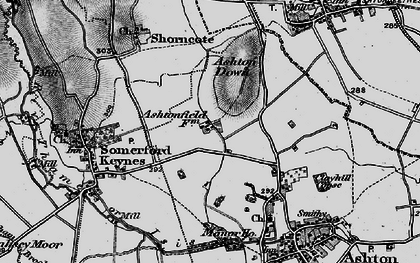 Old map of Cotswold Community in 1896