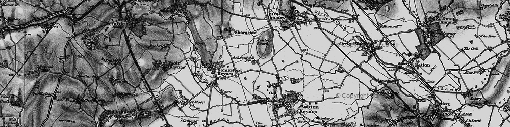 Old map of Cotswold Community in 1896