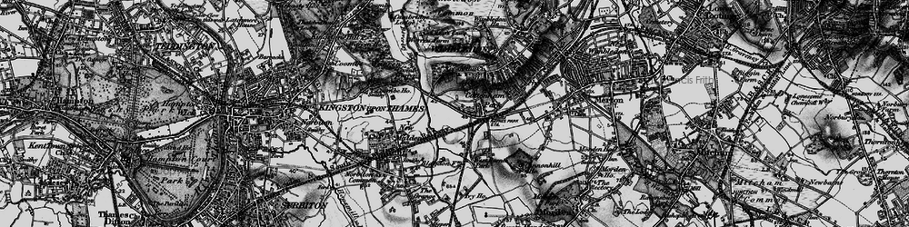 Old map of Cottenham Park in 1896
