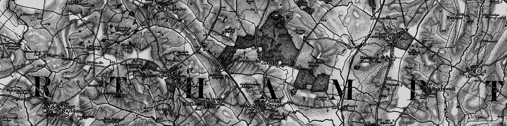 Old map of Cottesbrooke in 1898