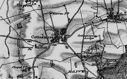 Old map of Cottesmore in 1895