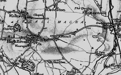 Old map of Cotwall in 1899