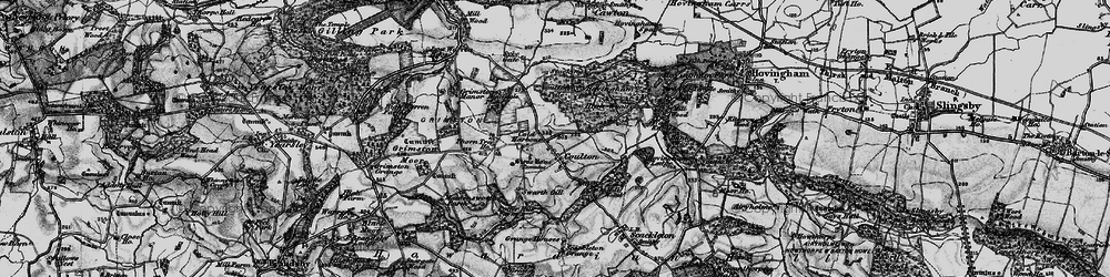 Old map of Coulton in 1898