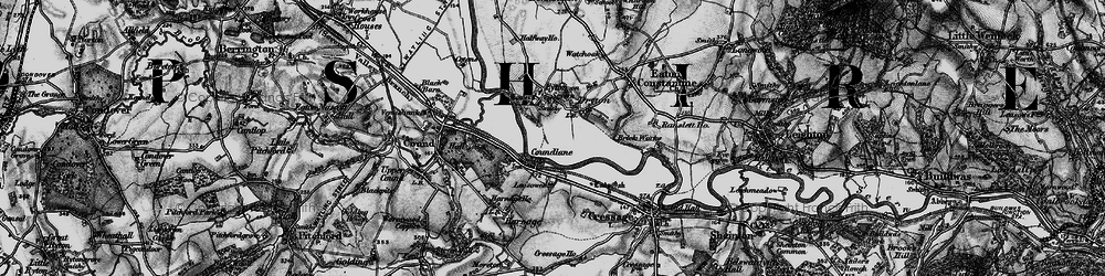 Old map of Coundlane in 1899