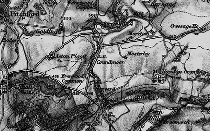 Old map of Coundmoor in 1899