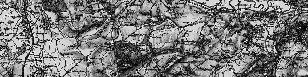 Old map of Evenwood in 1899