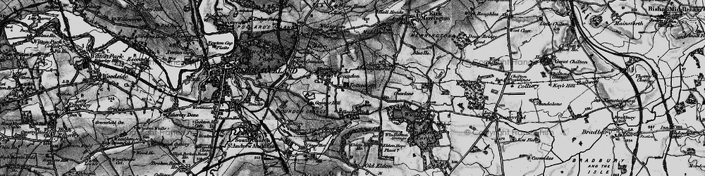 Old map of Coundon in 1897