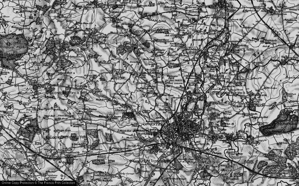 Old Map of Coundon, 1899 in 1899