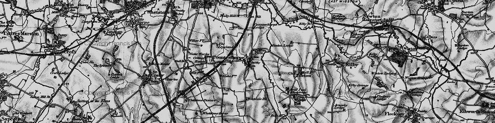 Old map of Countesthorpe in 1899