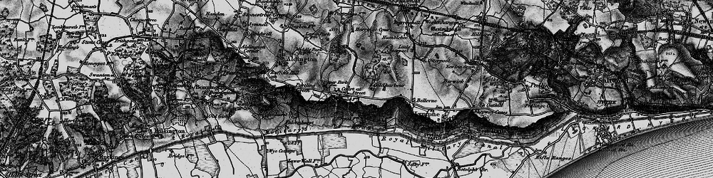Old map of Aldergate Wood in 1895