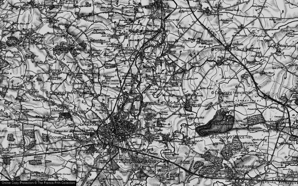Old Map of Court House Green, 1899 in 1899