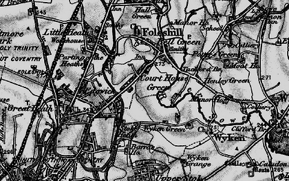 Old map of Court House Green in 1899