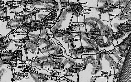 Old map of Broom Walks in 1898