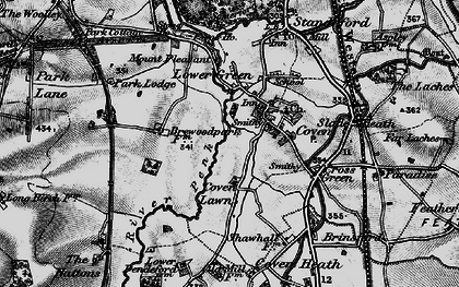 Old map of Coven in 1897