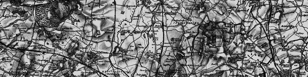 Old map of Coven Heath in 1899