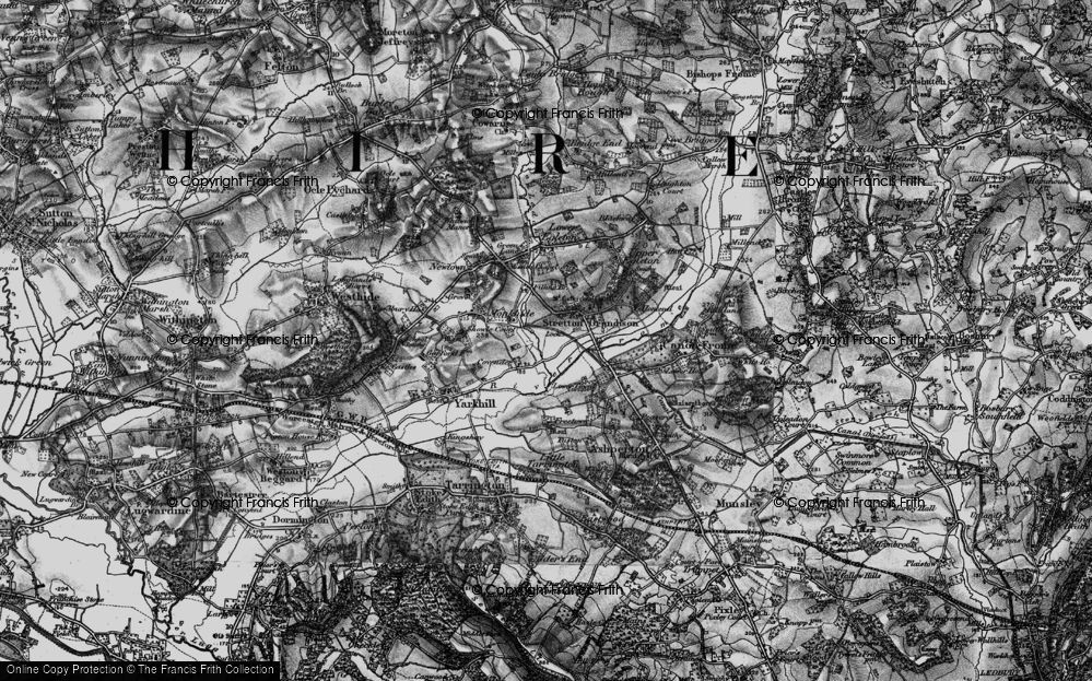 Old Map of Covender, 1898 in 1898