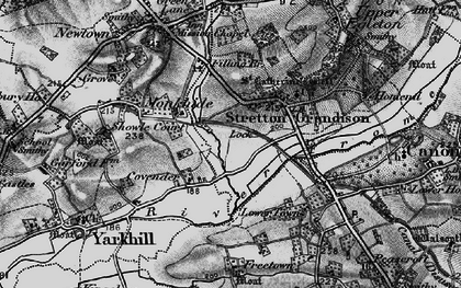 Old map of Covender in 1898