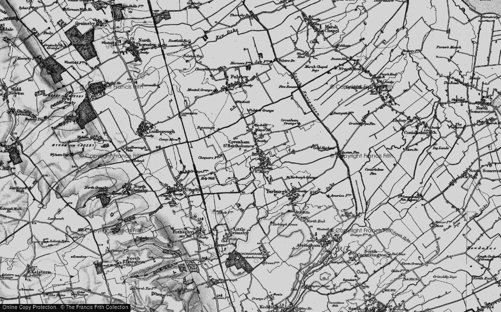 Old Map of Covenham St Bartholomew, 1899 in 1899