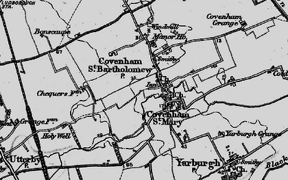 Old map of Covenham St Bartholomew in 1899