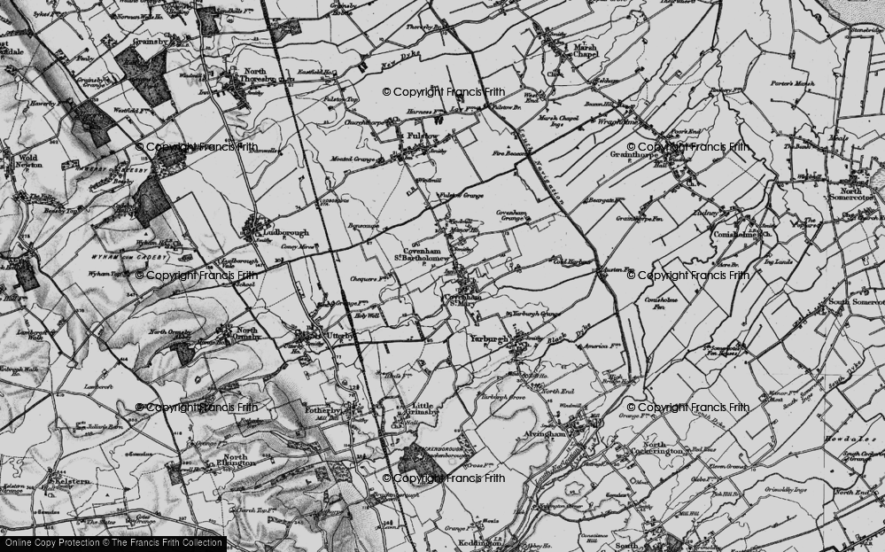 Old Map of Covenham St Mary, 1899 in 1899