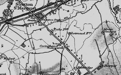 Old map of Covingham in 1898