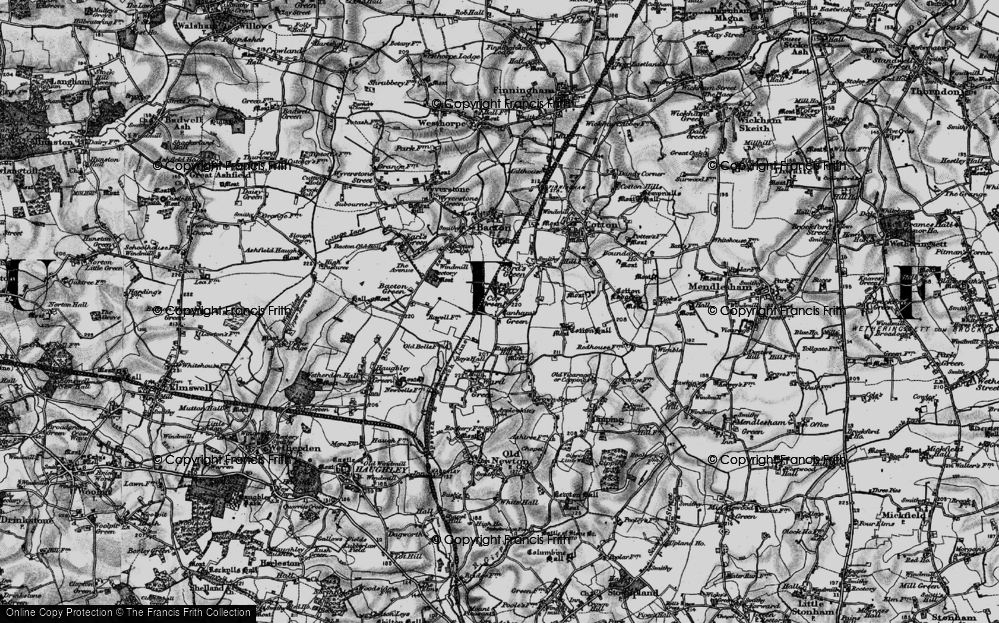 Old Map of Cow Green, 1898 in 1898