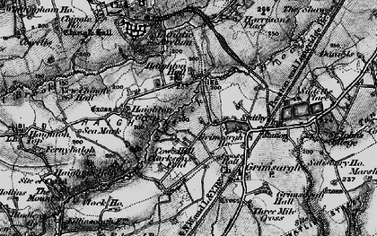 Old map of Cow Hill in 1896