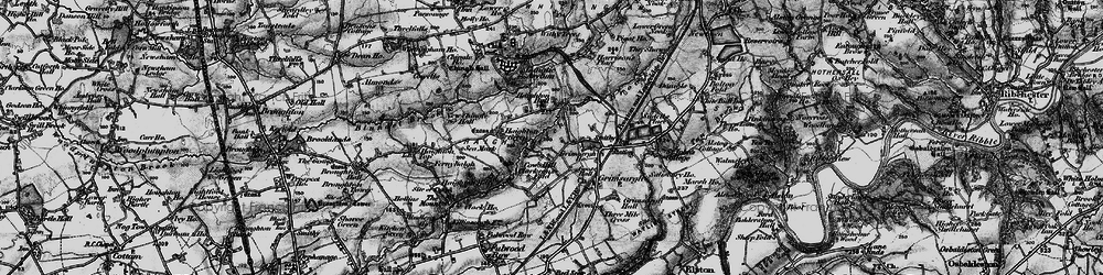 Old map of Cow Hill in 1896