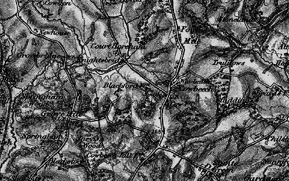 Old map of Cowbeech in 1895
