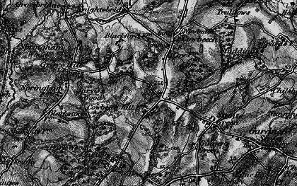 Old map of Cowbeech Hill in 1895
