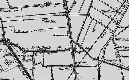 Old map of Cowbridge in 1898