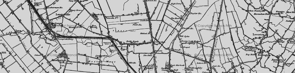 Old map of Cowbridge in 1898
