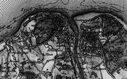 Old map of Cowes in 1895