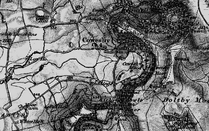 Old map of Cowesby in 1898
