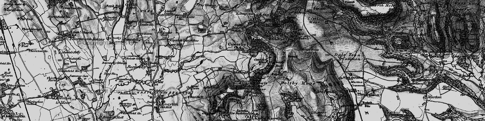 Old map of Boltby Forest in 1898
