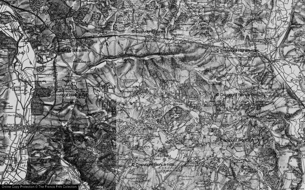 Old Map of Cowesfield Green, 1895 in 1895