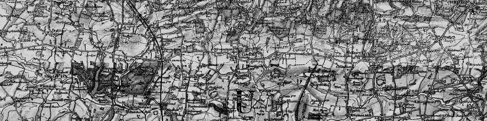 Old map of Cowfold in 1895