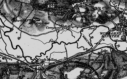 Old map of Cowgrove in 1895