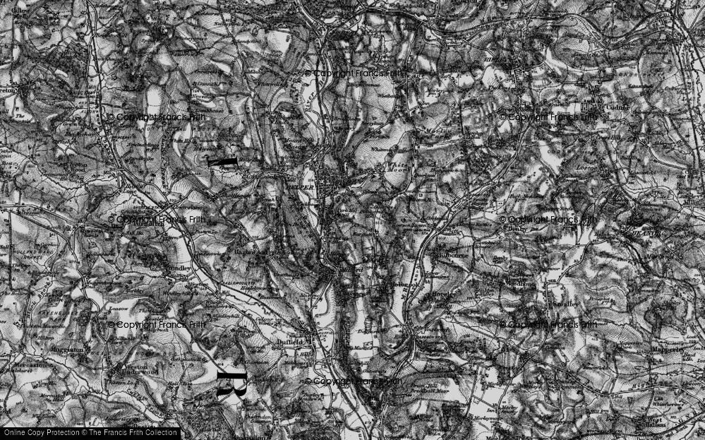 Old Map of Cowhill, 1895 in 1895