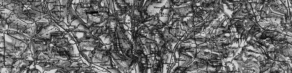 Old map of Cowhill in 1895