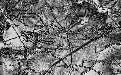 Old map of Cowley in 1895