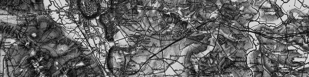 Old map of Cowley in 1895