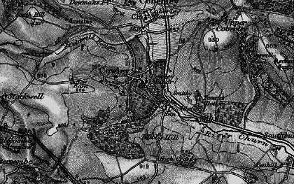 Old map of Cowley in 1896