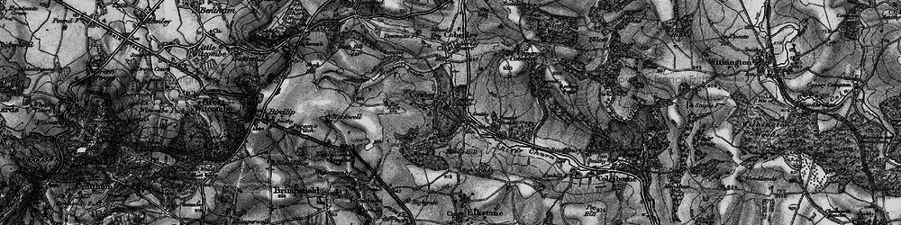 Old map of Cowley in 1896