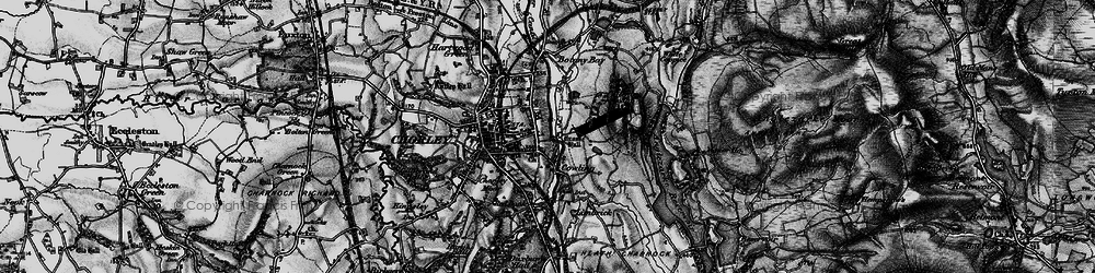 Old map of Cowling in 1896