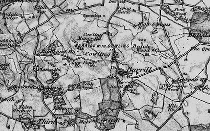 Old map of Cowling in 1897