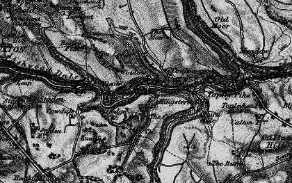 Old map of Wye Dale in 1896