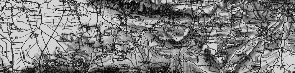 Old map of Cowslip Green in 1898