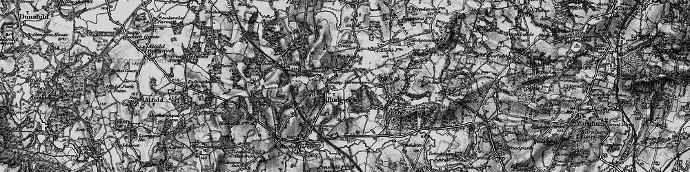 Old map of Bury St Austen's in 1896